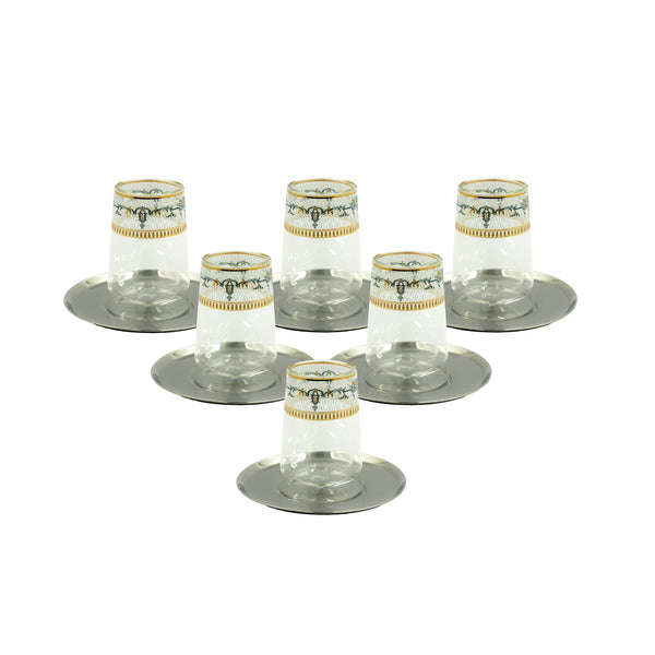 MK-433 Tea & Cawa Cup Set – 18 Pieces – Elegant Design