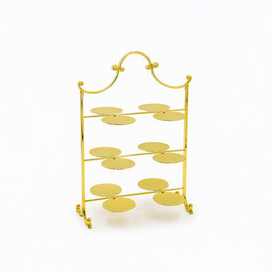 Sweet Stand – 3 Layer – Gold Finish – 24cm (L) x 35cm (H) – CD-7293