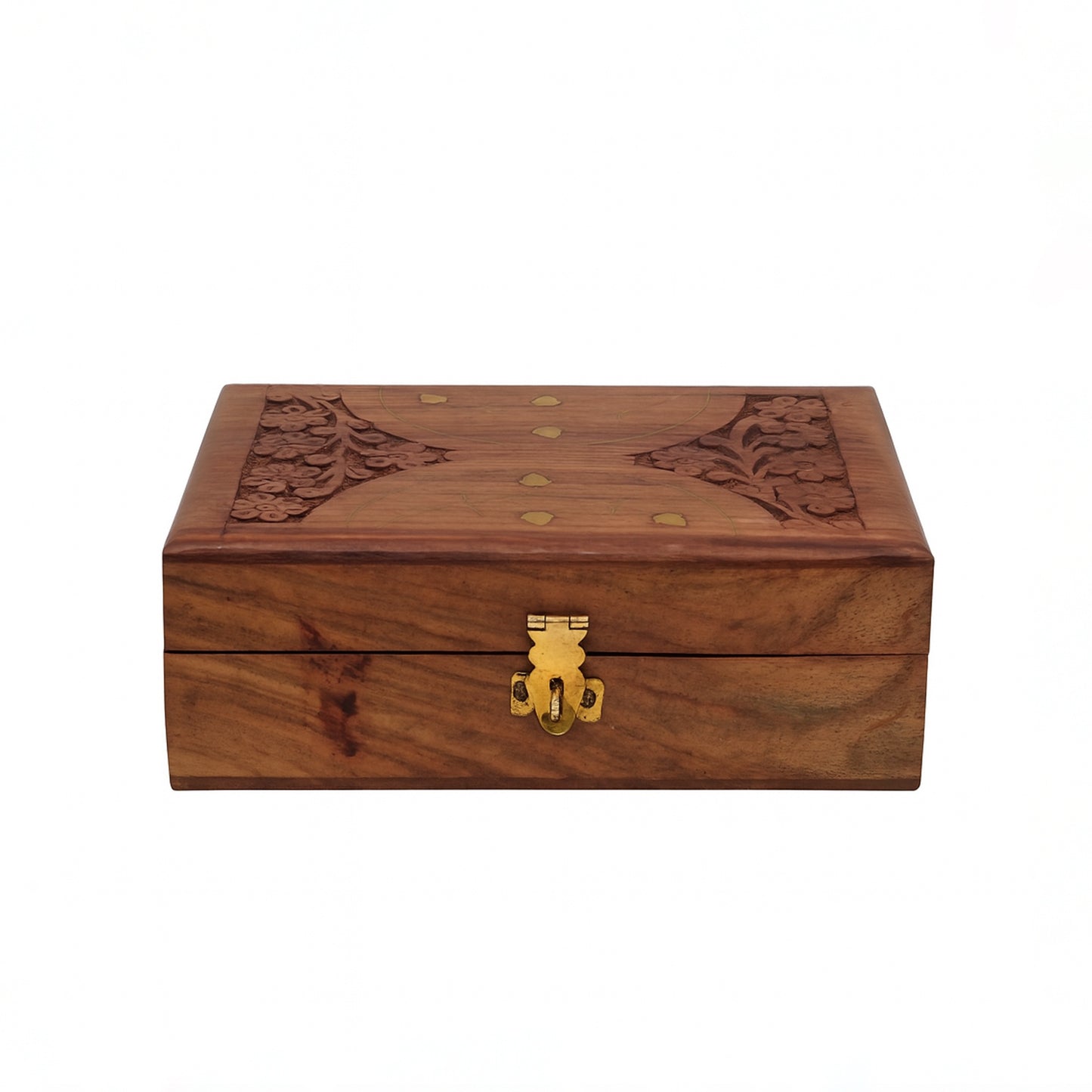 ABH Wooden Storage Box with Velvet Lining –  7 x 5 Inches