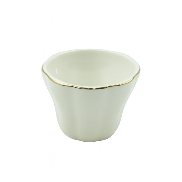 SC3655 Cawa Cup Set – 12-Piece Porcelain with Gold Rim