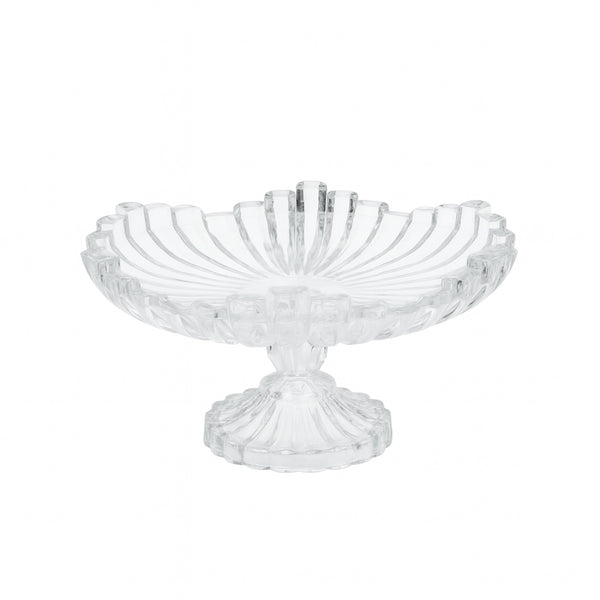 ISF-882 Berlin Glass Fruit Bowl 295mm (D) x 138mm (H) – Elegant Pedestal Serving Bowl