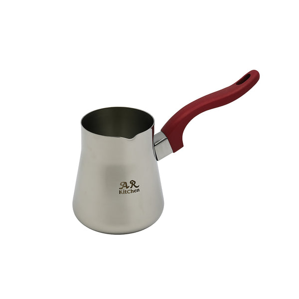 NO-3 – Stainless Steel Coffee Warmer – 350ml with Red Heat-Resistant Handle