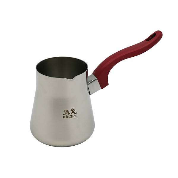 NO-7 – Stainless Steel Coffee Warmer – 600ml with Red Heat-Resistant Handle