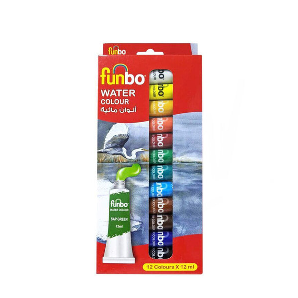 FO-WATERCOL-1212 Funbo Water Colour Set – 12 Colours
