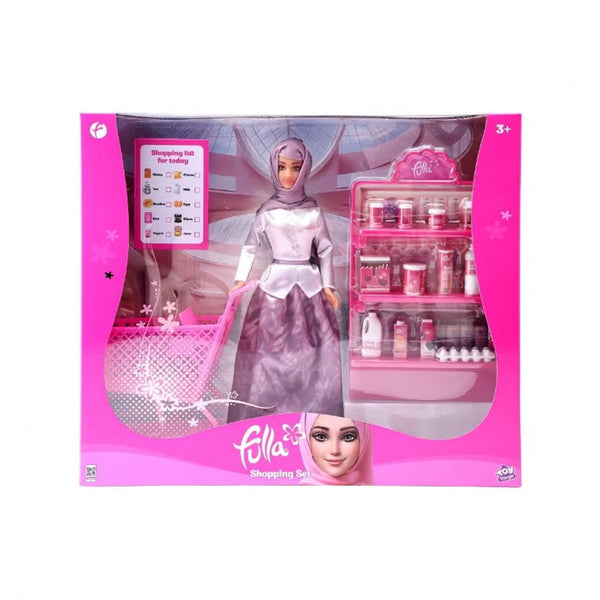 FUL-698102 Fulla Doll with Shopping Cart Set – Grocery & Lifestyle Playset