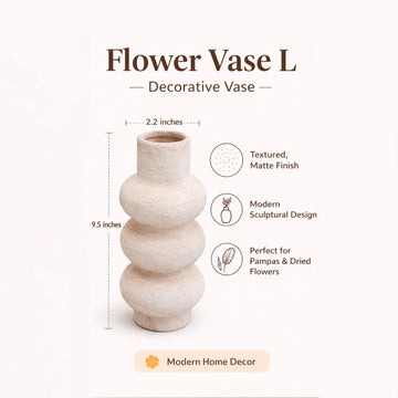 21058A-LR Flower Vase Large Decorative Ceramic Modern Home Décor From Siddiq Gift Shop