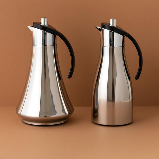 RF00004 Vacuum Flask Set – 2-Piece (0.7L + 0.7L) – Silver and Black
