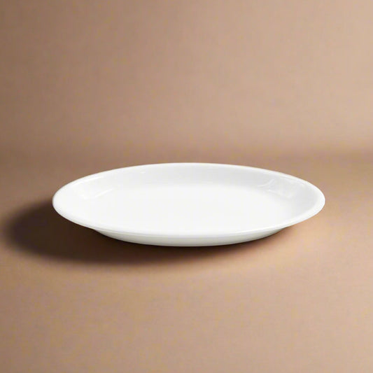 Ceramic Oval Plate 14 Inches – Glossy White Finish – 99318-17