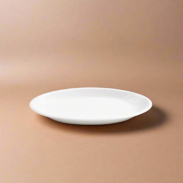 Ceramic Oval Plate 12.5 Inches – Glossy White Finish – 99318-16