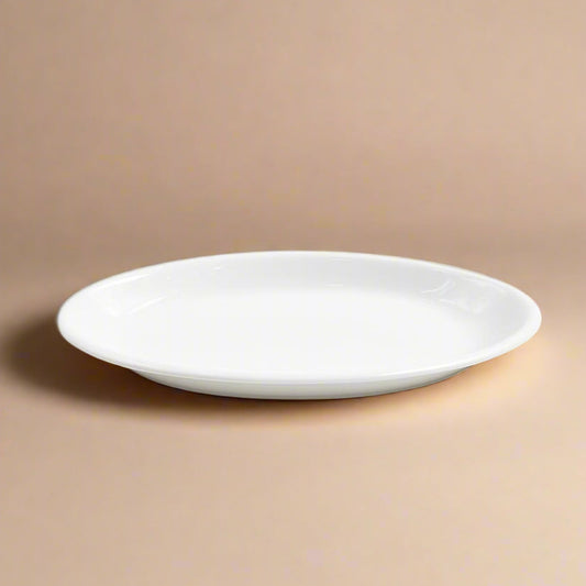 Ceramic Oval Plate 16.5 Inches – Glossy White Finish – 99318-18