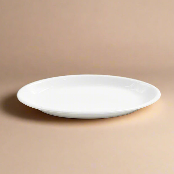 Ceramic Oval Plate 16.5 Inches – Glossy White Finish – 99318-18