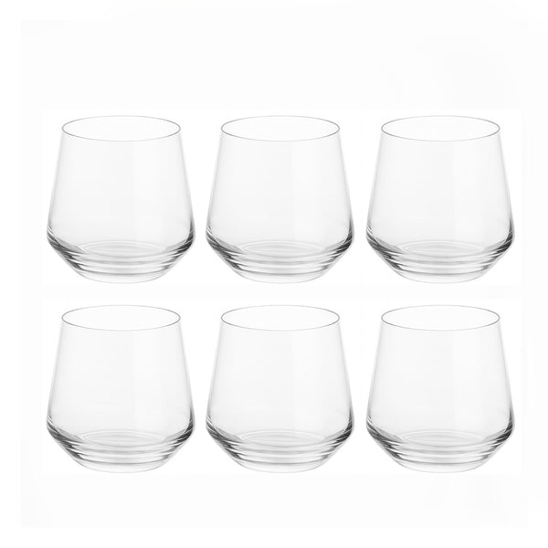 DCS3002-2 Deli Glass Set – 6 Pieces – 380 ml Transparent Tumbler Drinking Glasses