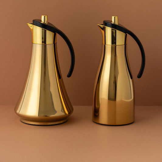 RF00006 Vacuum Flask Set – 2-Piece (0.7L + 0.7L) – Gold and Black