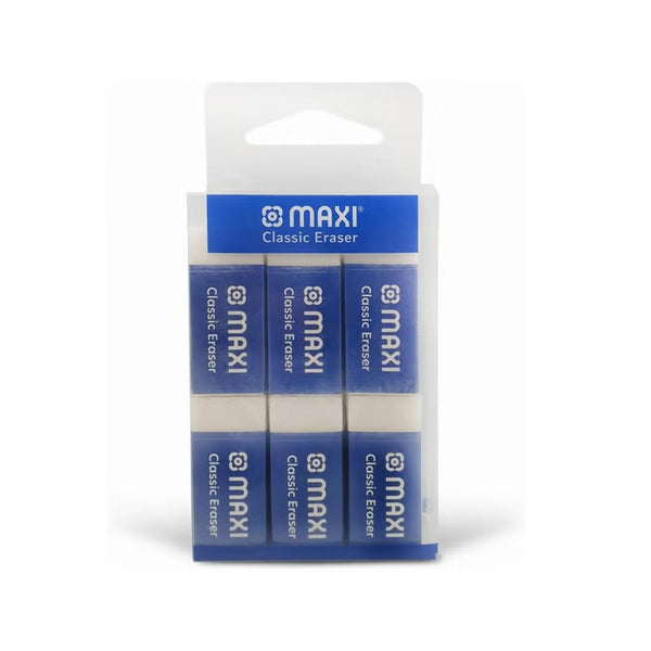 MX-ER-BC12 Maxi Classic Eraser – 12 Pieces