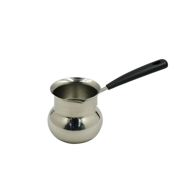 DF-0007-72 – Stainless Steel Coffee Pot – 360ml with Black Handle