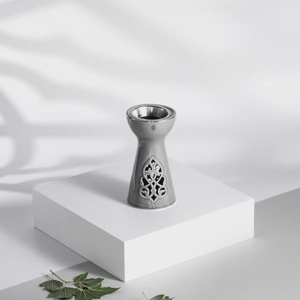 ET2983 Naqsh Incense Burner – Grey & Silver