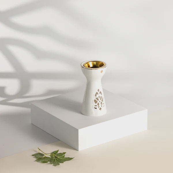 ET2980 Naqsh Incense Burner – White & Gold