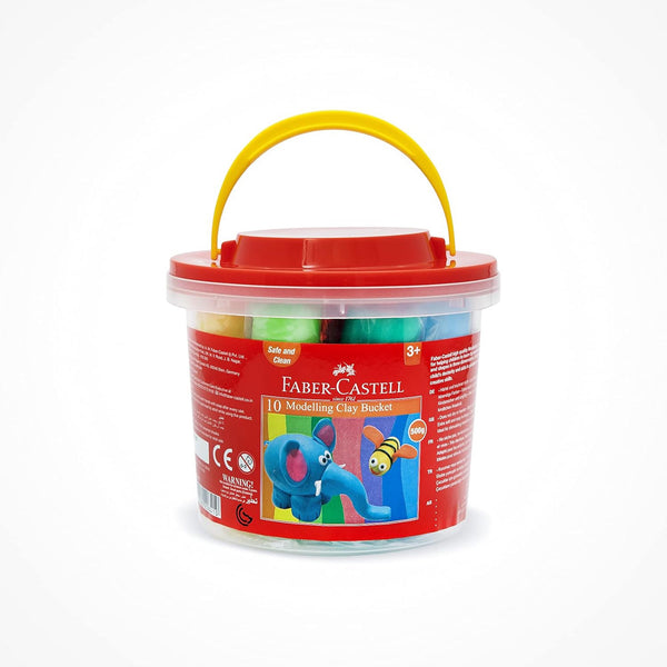 120841 – Faber-Castell Modelling Clay Bucket – 10 x 50g