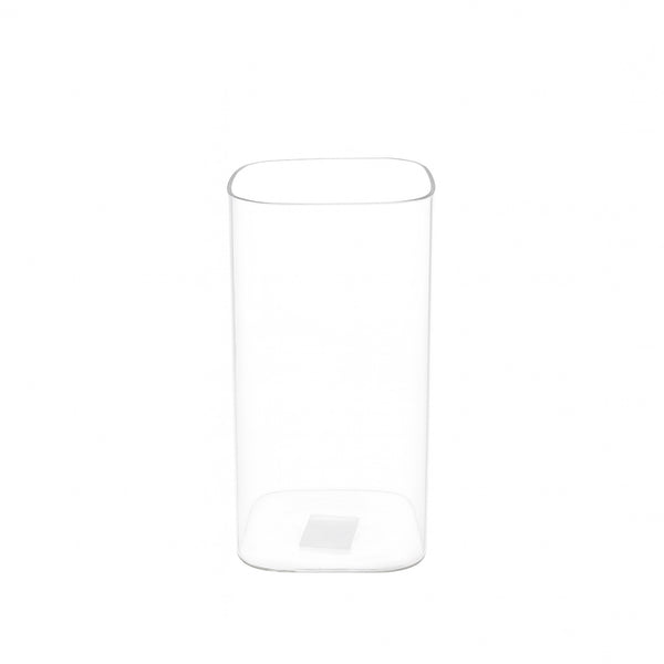 HUD25761 Glass Flower Vase – 10cm (D) x 20cm (H) – Clear Cylinder Design