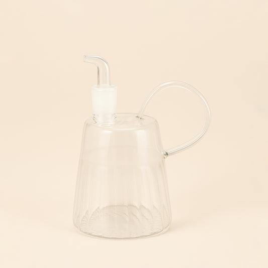 007-14 – Glass Oil Dispenser with Handle and Spout – Clear – Elegant Tabletop Design