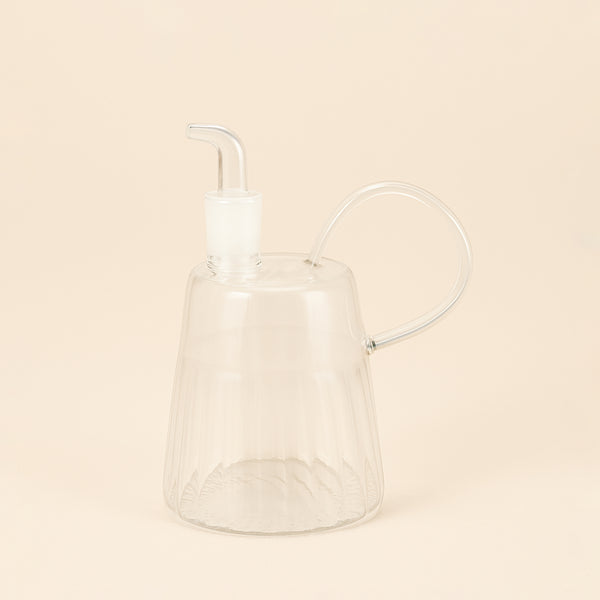 007-14 – Glass Oil Dispenser with Handle and Spout – Clear – Elegant Tabletop Design