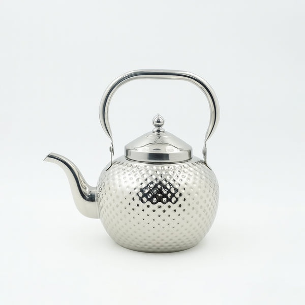 KET14771 – Hammered Stainless Steel Tea Kettle – 1.5L Capacity – Polished Handle Finish
