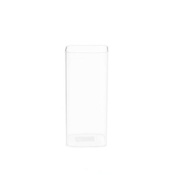 HUD25176 Glass Flower Vase – 10cm (D) x 20cm (H) – Clear Cylinder Design