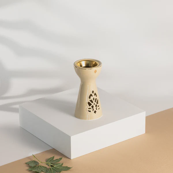 ET2982 Naqsh Incense Burner – Ivory & Gold