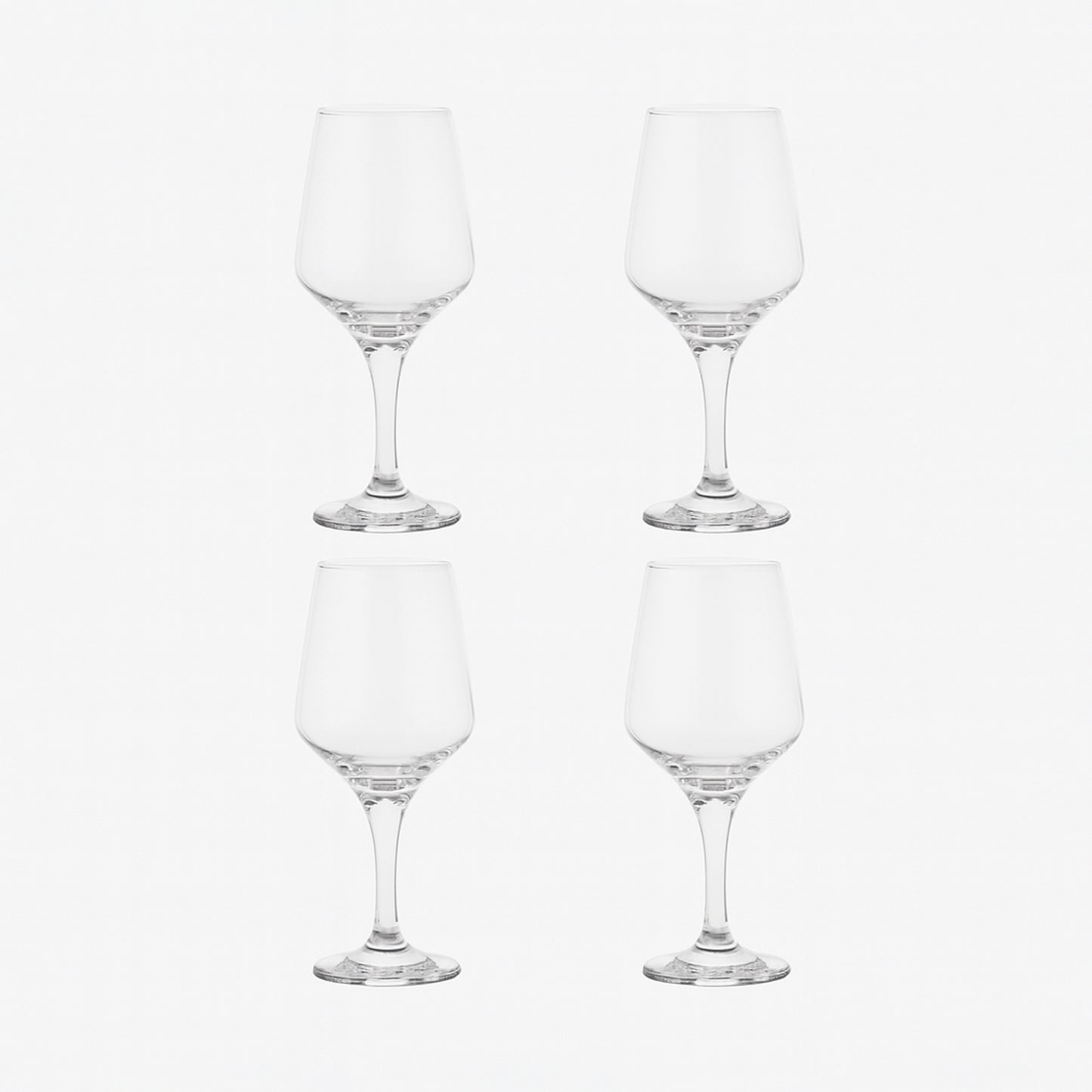 GL1303/43968 – Goblet Glass Cup 4-Piece Set – 360ml – Classic Clear Wine Glasses