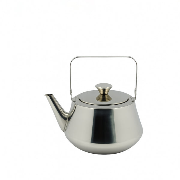 20607 – Stainless Steel Tea Kettle – 1.3L Capacity – Sleek Flat-Base Design