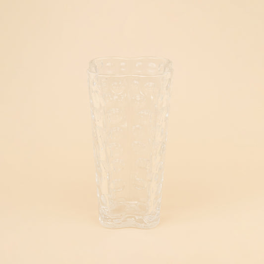 Glass Flower Vase – Star-Shaped Design  – 24cm (H) – HUD25673
