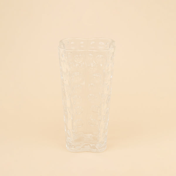 Glass Flower Vase – Star-Shaped Design  – 24cm (H) – HUD25673