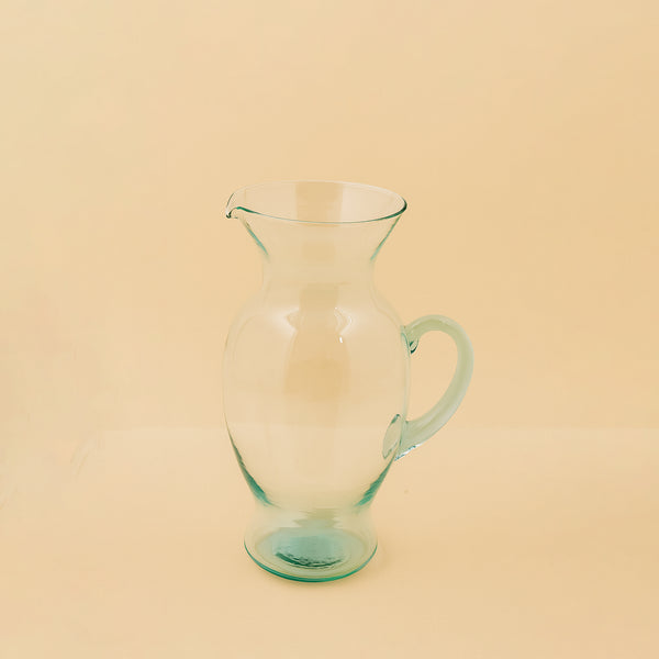 GLS-313 – Clear Glass Jug with Handle – 2000ml – Classic Curved Design