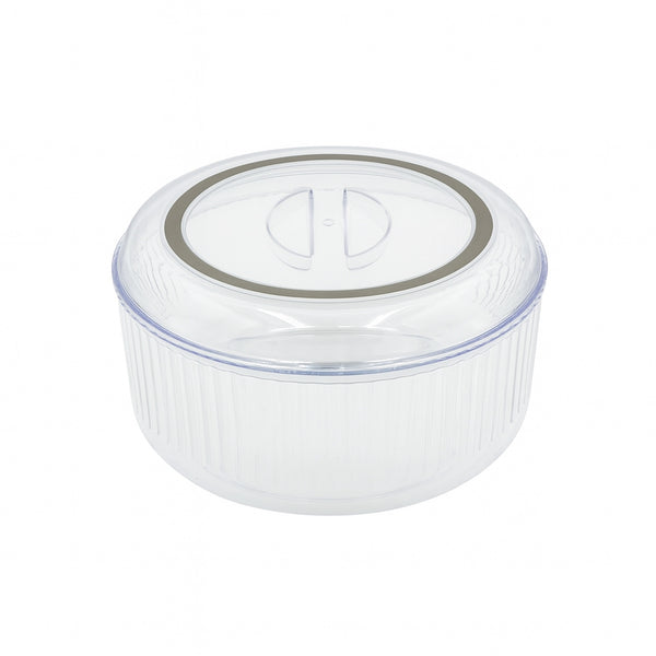 F314 Round Storage Box – 3L Capacity – Clear Airtight Plastic Container with Lid
