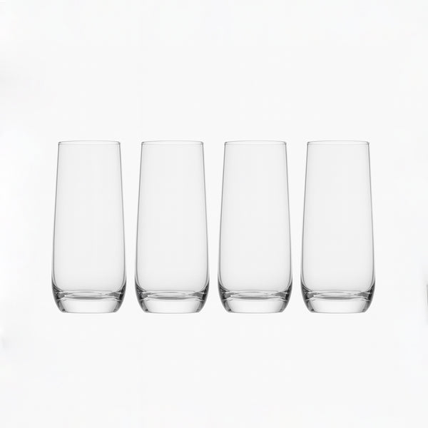 J3414/55502 – Glass Cup 4-Piece Set – 310ml – Slim Tapered Clear Glasses