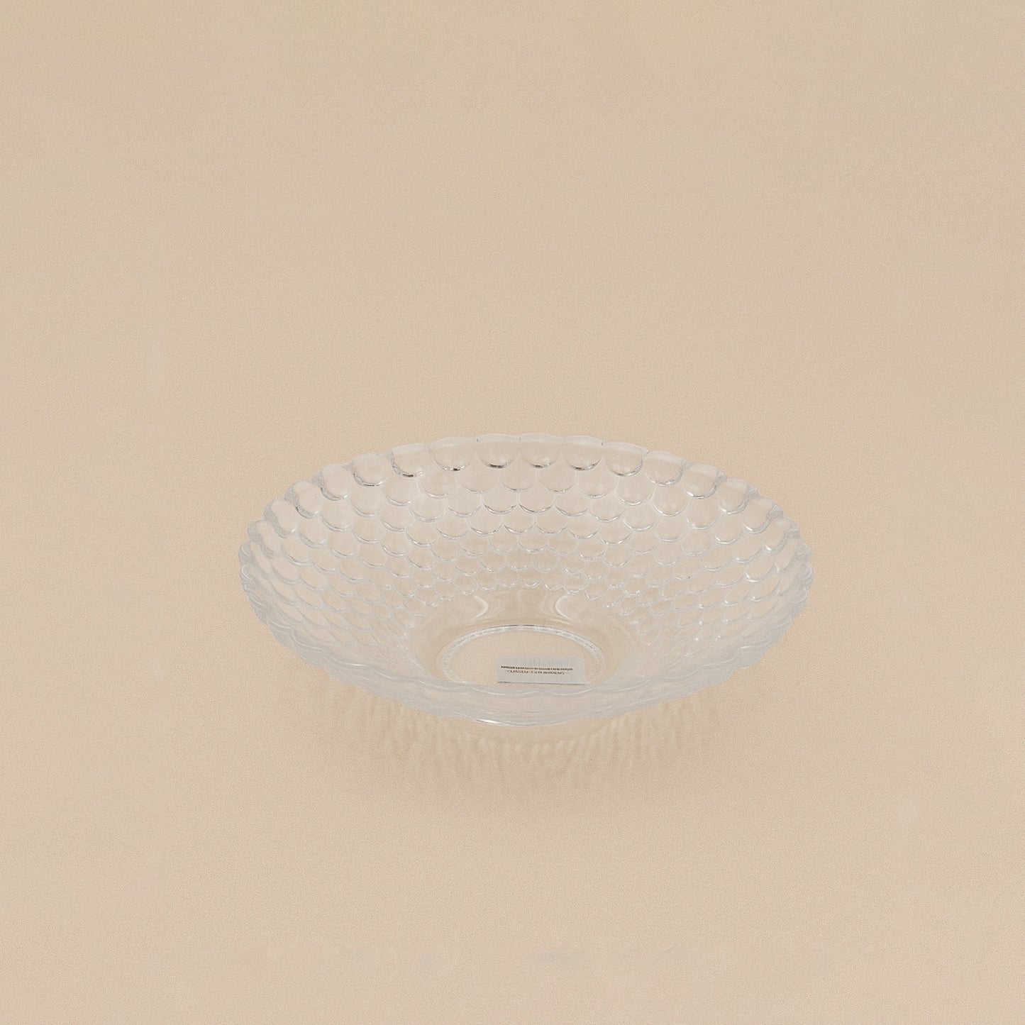 P106-2 – Glass Plate – 30cm – Bubble Textured Clear Design