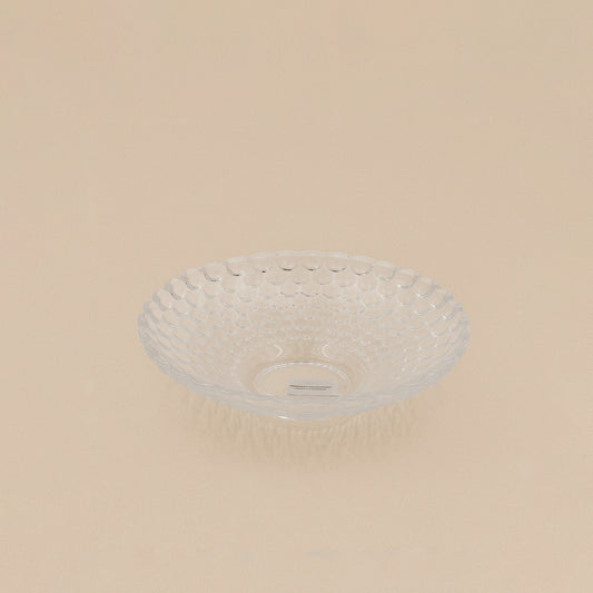 P106-2 – Glass Plate – 30cm – Bubble Textured Clear Design