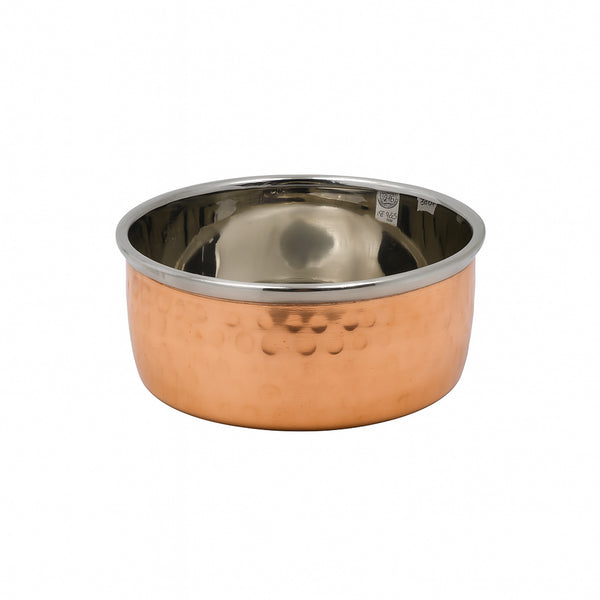 72917001129 – Kedge Serving Bowl – 9cm Hammered Copper Finish