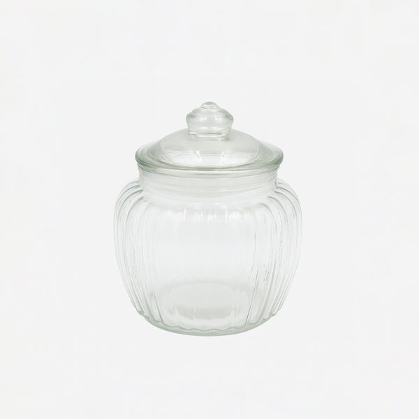 HMC10344 Heritage Glass Storage Jar with Lid – 1250ml – Medium Size