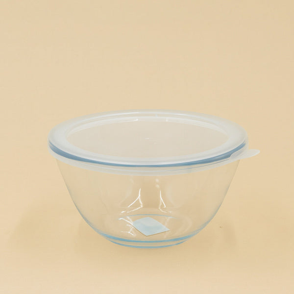 BG-GSB-800 – Glass Bowl with Lid 800 ml – Heat-Resistant Borosilicate Storage Bowl