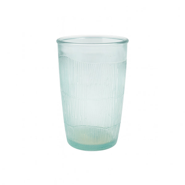 1011 Eco Green Zenda Glass Tumbler – 300 cc – Textured Reusable Drinking Glass
