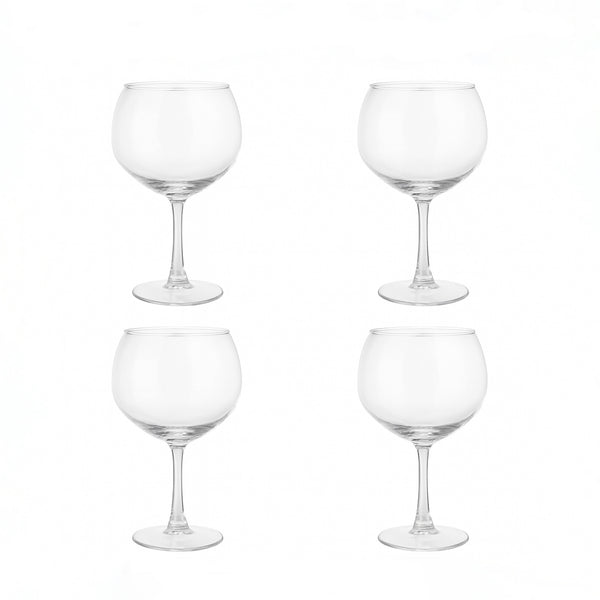 EJ6468 – Glass Goblet 4-Piece Set – 740ml (25oz) – Clear Wine Glasses