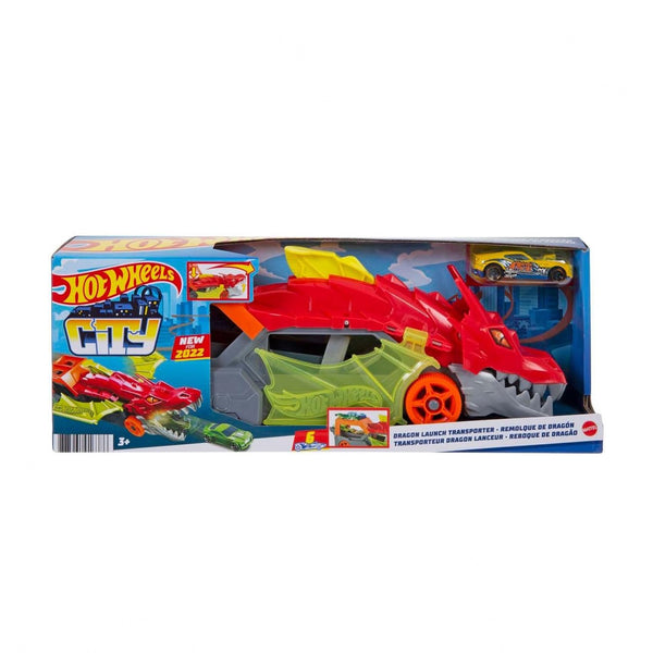 GTK42 Hot Wheels Dragon Hauler Vehicle – Transporter & Launcher Playset