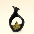 Ceramic Flower Vase – Abstract Mountain Cutout Design – 10901 / 10900 – AF Style