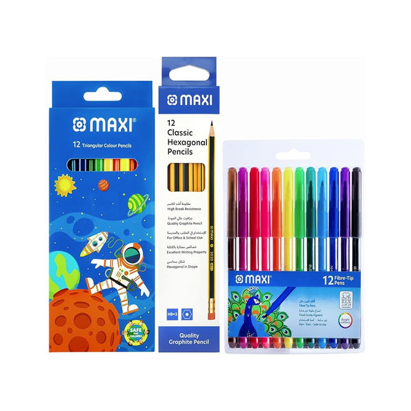 MX-PRM2023-5 MAXI Drawing Set – 36-Piece Stationery Pack