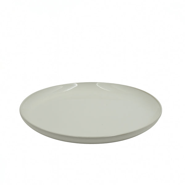 0001-3 – Ceramic Dinner Plate – 10.5" Glossy Ivory Finish