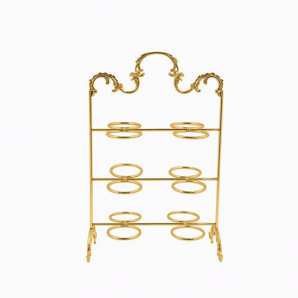 CD-7286 – 3-Layer Cup Stand – Gold – 25cm (W) x 34cm (H)