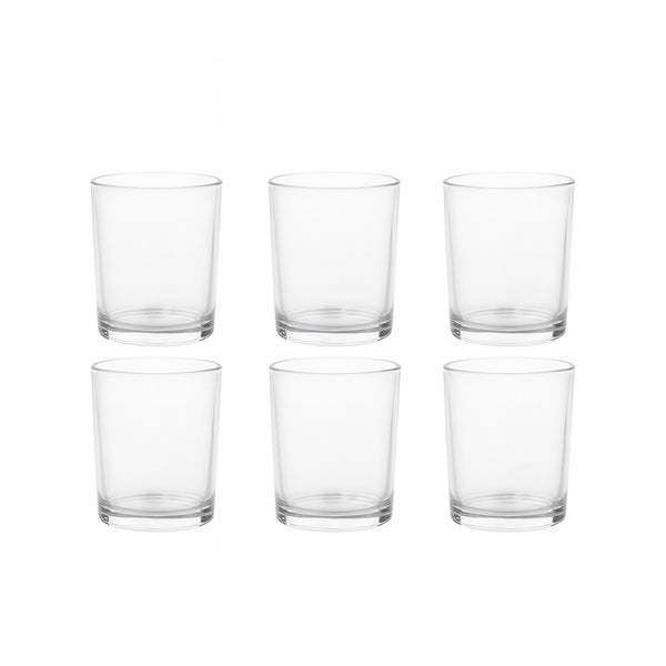 ISF-338 Carin Glass Tumbler 6-Piece Set 280ml – Clear Straight Design