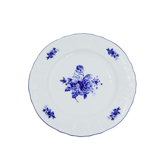 SNZ-005 Dessert Plate With Blue Rim