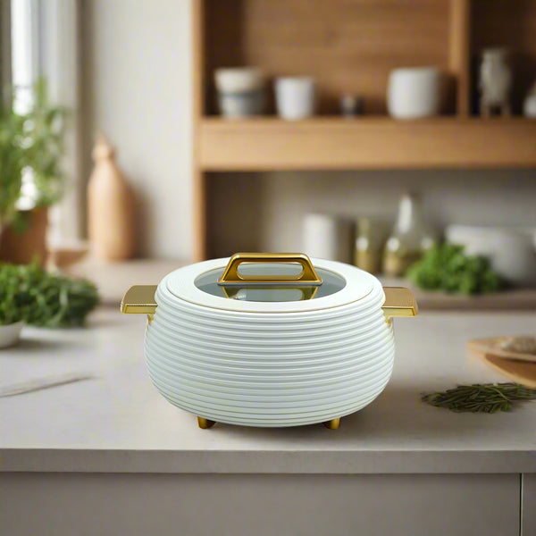 Lavin Food Warmer Beige  Gold
